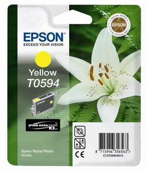 Epson tindikassett T0594 kollane