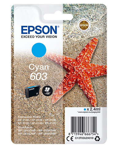 Epson tindikassett Single Pack tsüaan 603 Ink