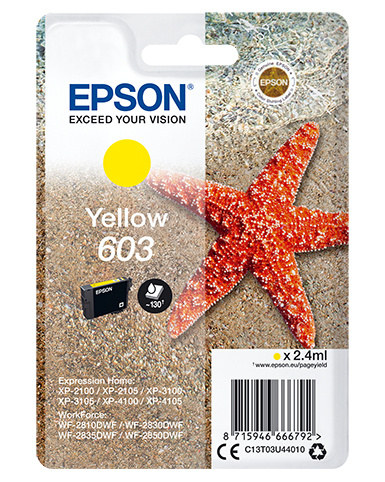 Epson tindikassett Single Pack kollane 603 Ink
