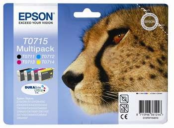 Epson tindikassett T0715 DURABrite Multipack 