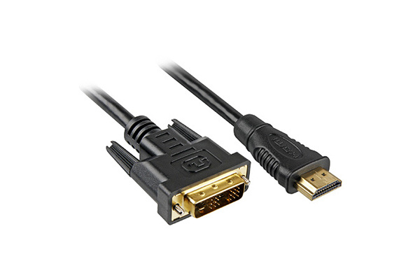 Sharkoon kaabel HDMI -> DVI-D (18+1) bk 5,0m