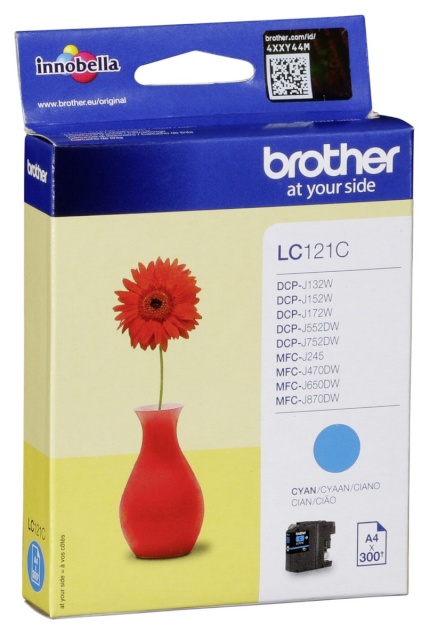 Brother tindikassett LC-121 C tsüaan