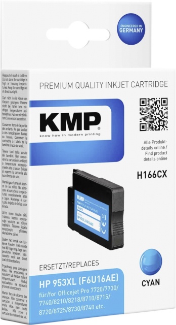 KMP tindikassett H166CX tsüaan asendustoode: F6U16AE