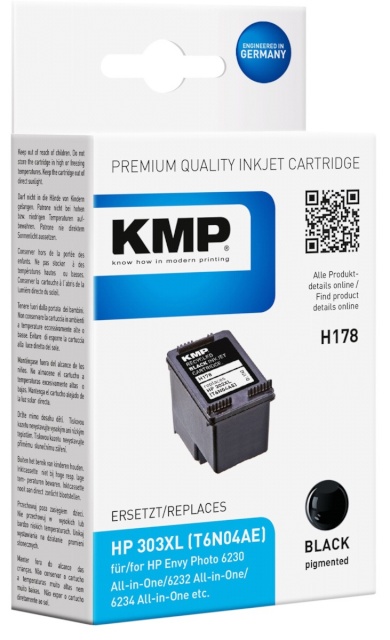 KMP tindikassett H178 must asendustoode: T6N04AE 303 XL