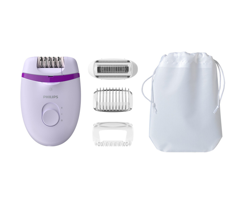 Philips epilaator BRE275/00 Satinelle Essential Corded Compact Epilator, lilla