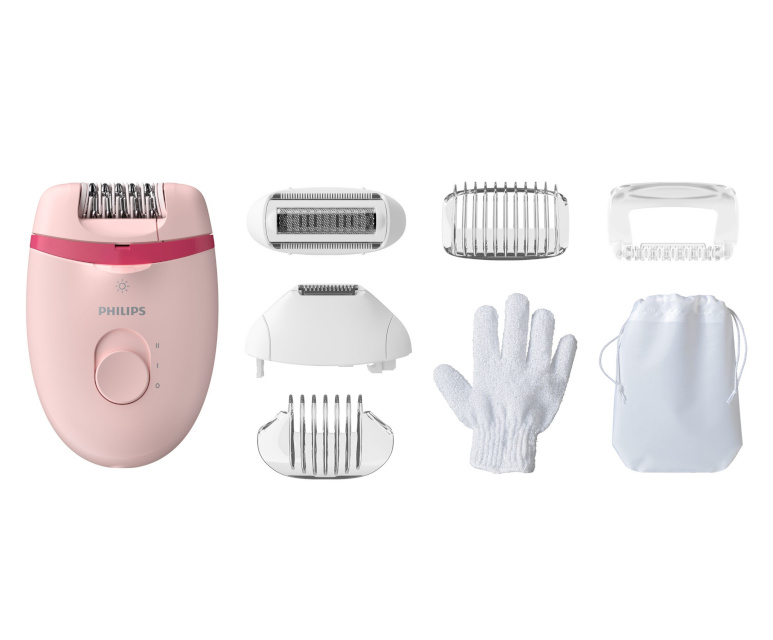 Philips epilaator BRE285/00 Satinelle Essential Corded Compact Epilator, roosa