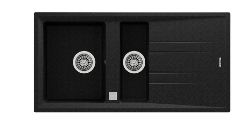 Teka kraanikauss Stone 60B TG Onyx, must graniit