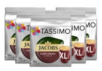 Tassimo kohvikapslid Jacobs Caffe Crema Classico XL 16tk, 5-pakk