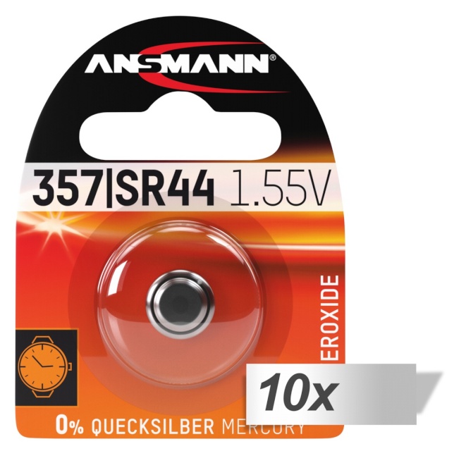 Ansmann patarei 10x1 357 Silveroxid SR44