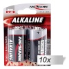 Ansmann patarei 10x2 Alkaline Mono D LR 20 punane-Line