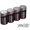 Ansmann patarei 20x4 Alkaline Mono D LR 20 punane-line
