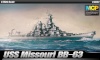 Academy liimitav mudel Plastic Model BB-63 USS Missouri