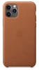 Apple kaitsekest iPhone 11 Pro Max Leather Case - Saddle Brown