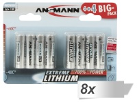 Ansmann patarei 8x 4+4 Extreme Lithium AA Mignon LR 6 Big Pack