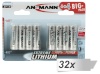 Ansmann patarei 32x 4+4 Extreme Lithium AA Mignon LR 6 Big Pack