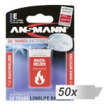 Ansmann patarei 50x1 Lithium 9V-Block specifically for Smoke Detector