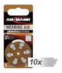 Ansmann patarei 10x6 Zinc-Air 312 (PR41) Hearing Aid Batteries