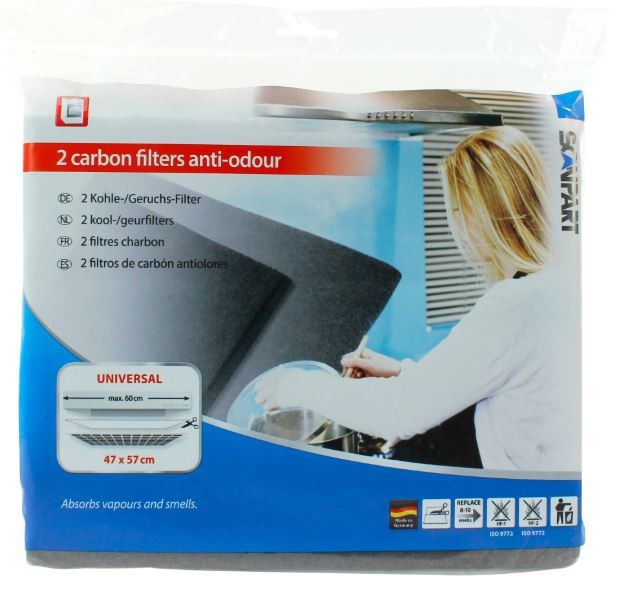 Scanpart Õhupuhastaja universaalsed söefiltermatid 2tk 1530050001