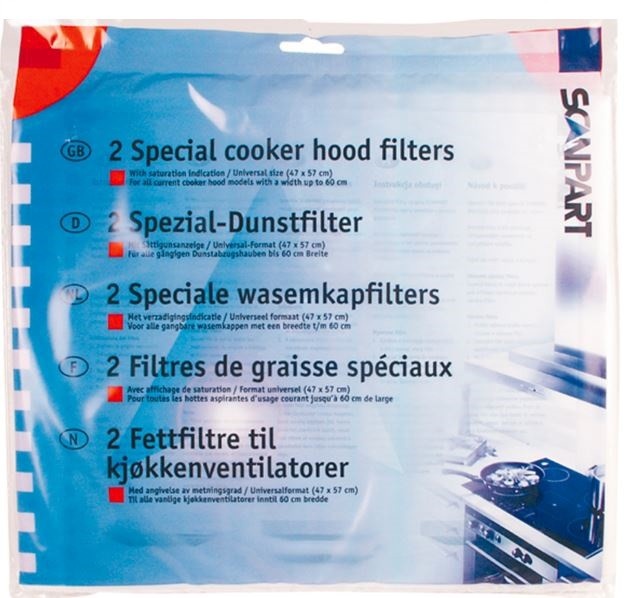 Scanpart Õhupuhastaja universaalsed filtermatid 2 tk 1530050002