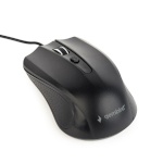 Gembird hiir Optical Mouse MUS-4B-01, 1200 DPI, USB, must, 1.35m cable length