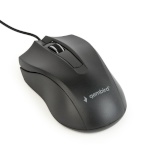 Gembird hiir Optical Mouse MUS-3B-01, 1000 DPI, USB, must, 1.35m cable length