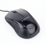 Gembird hiir Optical Mouse MUS-3B-02, 1000 DPI, USB, must, 1.35m cable length