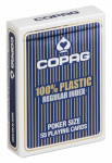 Copaq mängukaardid Poker Size 100% Plastic (Jumbo Index), sinine