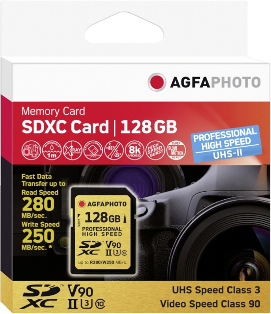 AgfaPhoto mälukaart SDXC UHS II 128GB Professional High Speed U3 V90