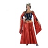 Maskeraadi kostüüm täiskasvanutele 113916 punane meresinine Keskaja kuninganna M/L
