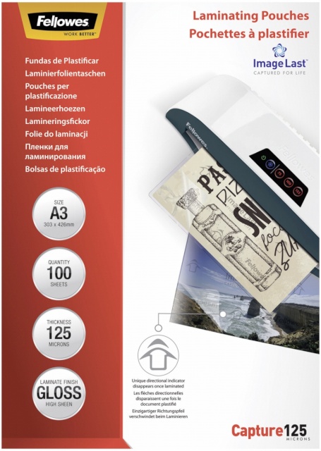 Fellowes lamineerimiskile ImageLast A3 125 micron 100-pakk