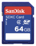 SanDisk mälukaart SDXC 64GB Class 4