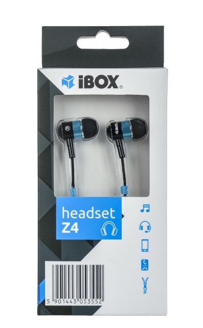 Ibox kõrvaklapid Z4 Zip Mobile SHPIZ4 must