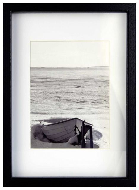 Nielsen Design pildiraam Aura must 21x29,7 Holz + Passepartout 1121000