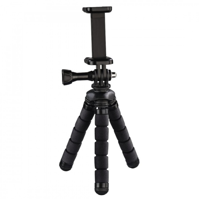 Hama käsistatiiv Mini Tripod Flex 2 in 1 14 cm must