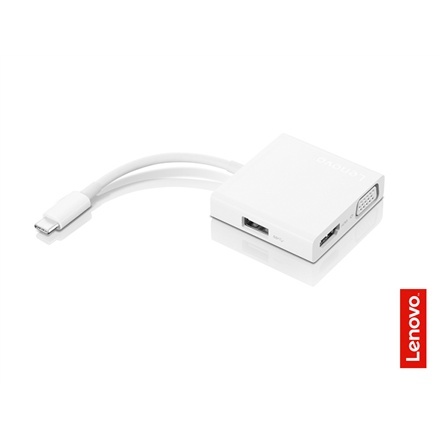 Lenovo 3-in-1 Travel Hub Power Adapter, USB-C