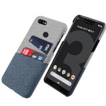 SmartCase kaitsekest Fabric Cover with Card Holder (Pixel 3a), hall/sinine