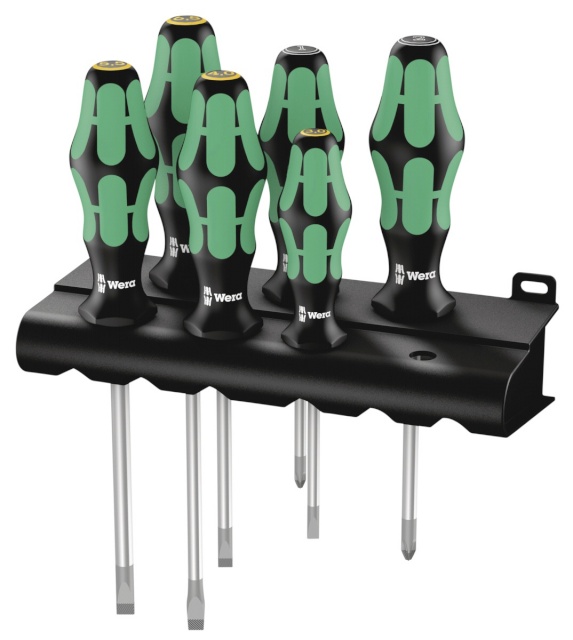 WERA kruvikeerajate kmpl 334/355/6 Kraftform Plus Lasertip screwdriver set