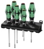 WERA kruvikeerajate kmpl 334/6 Kraftform Plus Lasertip screwdriver set
