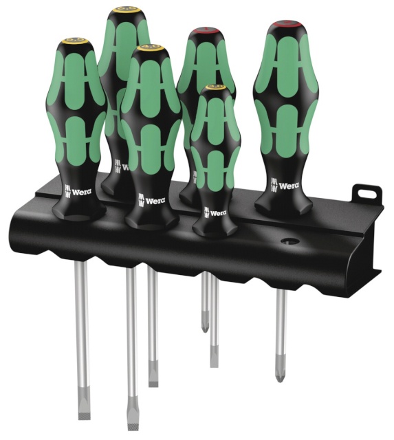 WERA kruvikeerajate kmpl 334/6 Kraftform Plus Lasertip screwdriver set