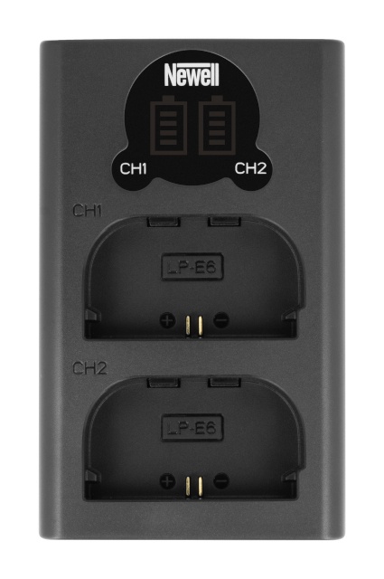 Newell laadija DL-USB-C dual channel Charger for LP-E6