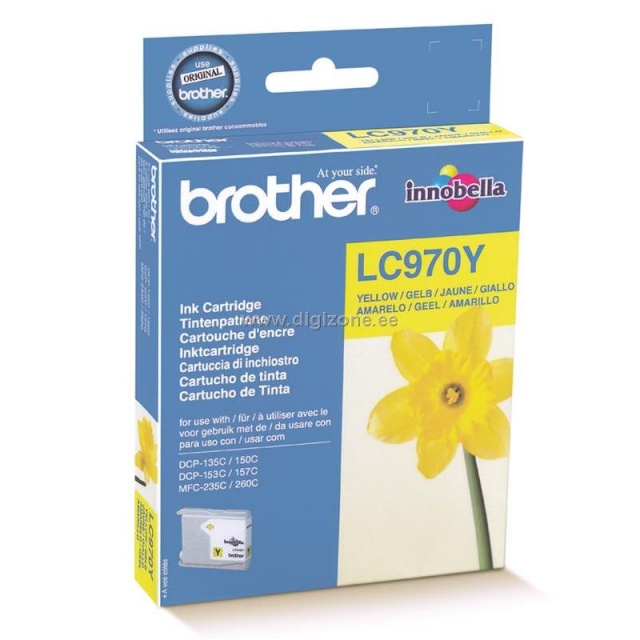 Ink Brother LC970Y yellow | 300pgs | DCP135/ DCP150/ MFC235/ MFC260