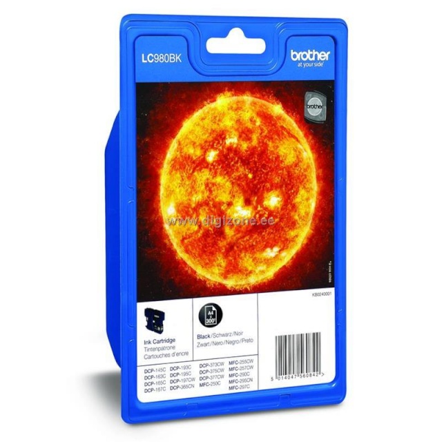 Ink Brother LC980BK black | 300pgs | DCP145C/ DCP165C/ MFC250C/MFC290C