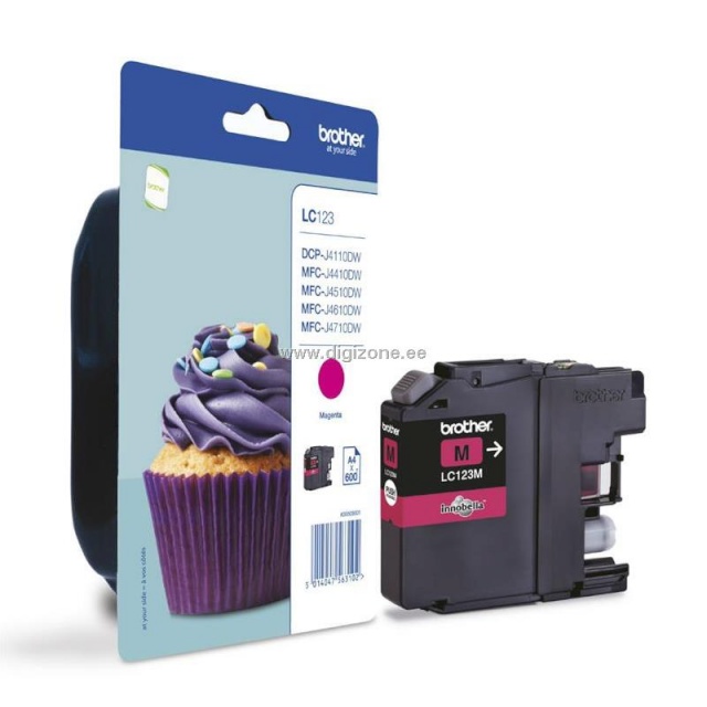 Ink Brother LC123M magenta| 600 pgs | MFC-J4510DW