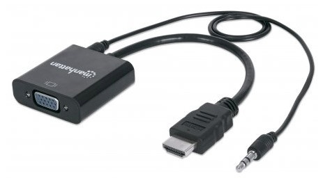 Manhattan adapter HDMI -> VGA St/Bu with Audio Polybag