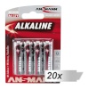 Ansmann patarei 20x4 Alkaline Mignon AA LR 6 punane-line