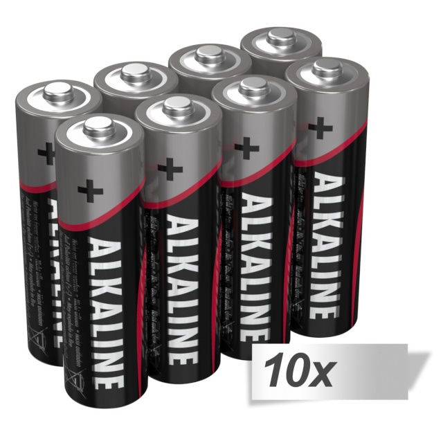 Ansmann patarei 10x8 Alkaline Mignon AA LR 6-punane-line