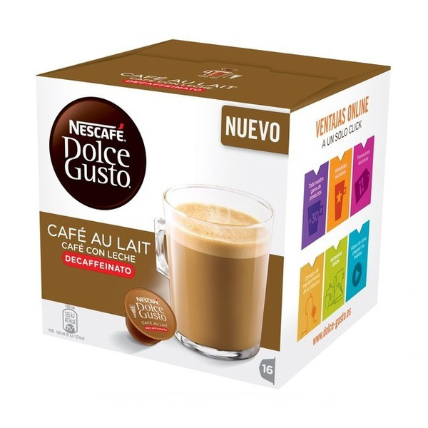 Nescafe kohvikapslid Dolce Gusto Café Au Lait Decaffeinated, 16tk