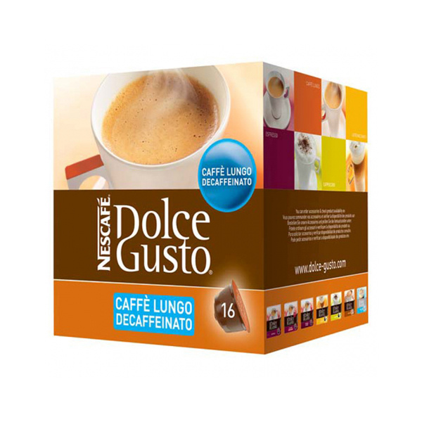 Nescafe kohvikapslid Dolce Gusto Caffè Lungo Decaffeinato, 16tk