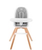 Kinderkraft söögitool Tixi Grey, hall