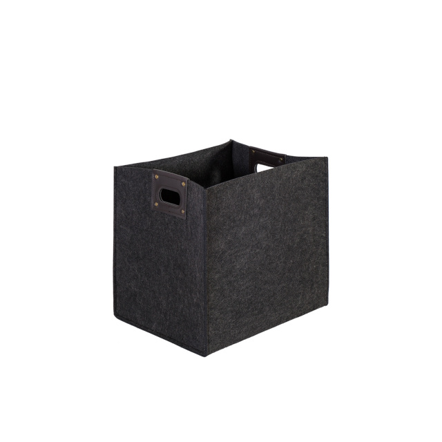 H4Y Kast MAX FELT-4, 28x22x28cm, tumehall vilt, käepidemetega
